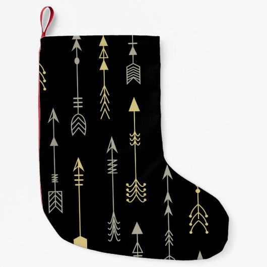 Petite Chaussette De Noël Flèche ethnique : Conception Motif transparente (Devant)
