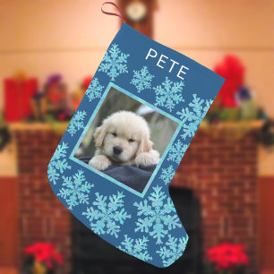 Petite Chaussette De Noël Flèche-Neige Optique Bleu Plaisir Enfants Ou Anim