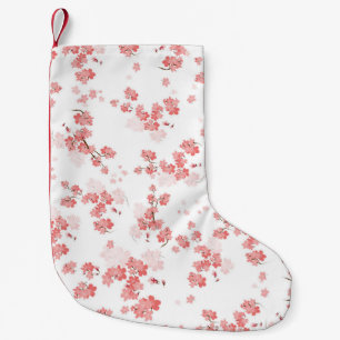 Petite Chaussette De Noël Fleur cerise 2