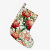 Petite Chaussette De Noël Fleur Protea autochtone australienne II (Devant (Accrochage))