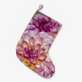 Petite Chaussette De Noël Fleur rose dahlia (Devant (Accrochage))
