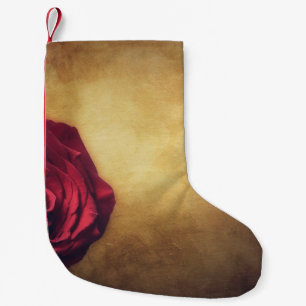 Petite Chaussette De Noël Fleur rose rose abstraite romantique