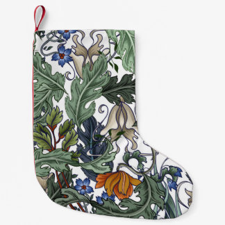 Petite Chaussette De Noël Fleurs, art déco, moderne, sans soudure.