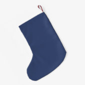 Petite Chaussette De Noël Fleurs bleues (Dos (Accrochage))