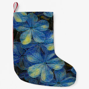 Petite Chaussette De Noël Fleurs de rêve dans le style art Vincent Van Gogh.