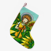 Petite Chaussette De Noël Fleurs de soleil (Devant (Accrochage))