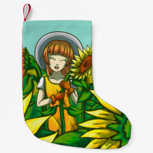 Petite Chaussette De Noël Fleurs de soleil