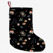 Petite Chaussette De Noël Fleurs d'eau simples 1 (Devant)