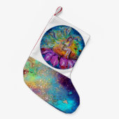 PETITE CHAUSSETTE DE NOËL FLEURS FAIRY DANS LA NUIT (Devant (Accrochage))