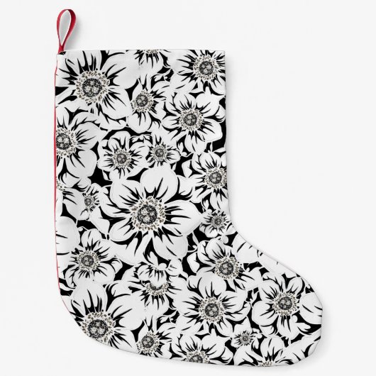 Petite Chaussette De Noël Fleurs Mandala 6 (Devant)