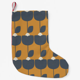 Petite Chaussette De Noël Fleurs modernes rétro : Scandinave Géométrique.
