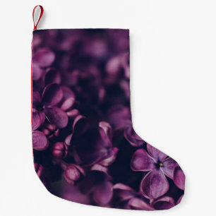 PETITE CHAUSSETTE DE NOËL FLEURS PETALLÉES ROSES