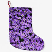Petite Chaussette De Noël Fleurs violettes (Devant)