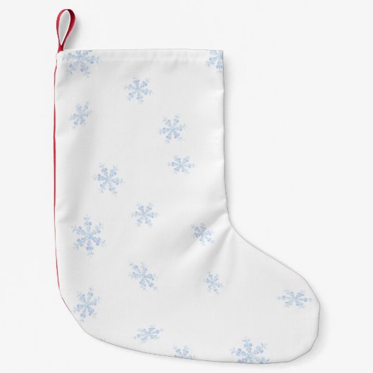 Petite Chaussette De Noël Flocon de neige (Devant)