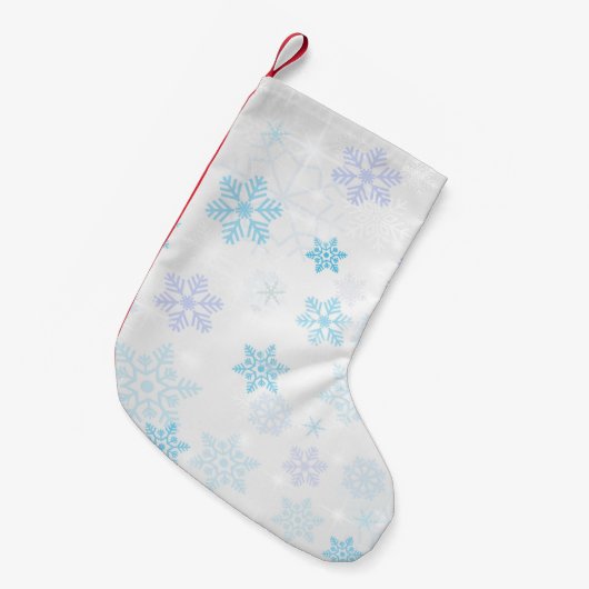 Petite Chaussette De Noël Flocon de neige (Devant (Accrochage))