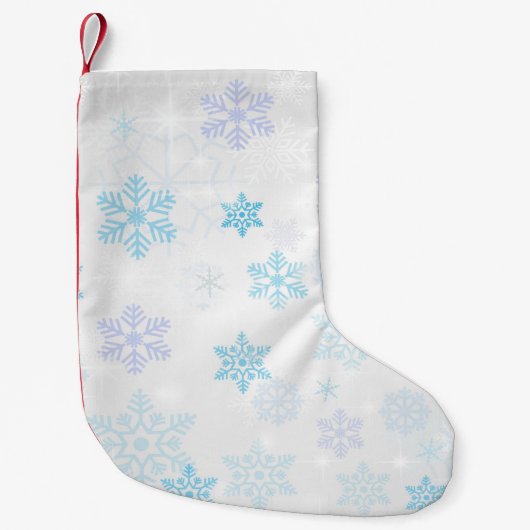 Petite Chaussette De Noël Flocon de neige (Devant)