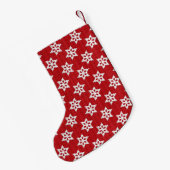 Petite Chaussette De Noël Flocon de neige - Noël (Dos (Accrochage))