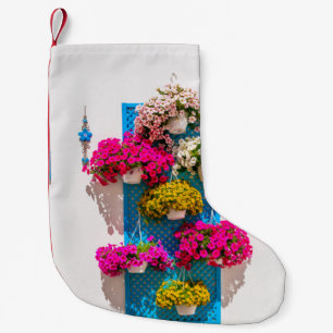 Petite Chaussette De Noël Flore ethnique : Mur de jardin