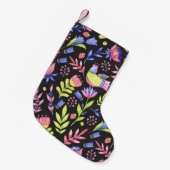 Petite Chaussette De Noël Flore printanière : Motif imperméable (Devant (Accrochage))
