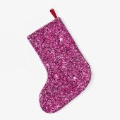 Petite Chaussette De Noël Flux blanc rose Fille (Dos (Accrochage))