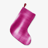 Petite Chaussette De Noël Flux blanc rose Fille (Devant (Accrochage))