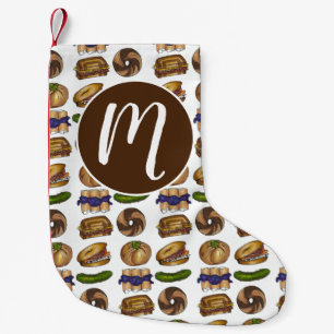 Petite Chaussette De Noël Foies de Deli Juif Pickle Knish Blintz Bagel Lox