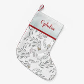 Petite Chaussette De Noël Folithe de Noël et baies (Devant (Accrochage))