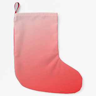 Petite Chaussette De Noël Fond Abstrait Minimaliste Dégradé Rose Rouge Clair