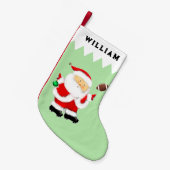 Petite Chaussette De Noël Football Noël Keepsaké (Devant (Accrochage))