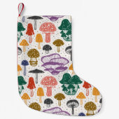 Petite Chaussette De Noël Forest mushrooms. Seamless pattern, texture, backg (Devant)