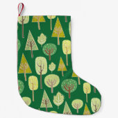 Petite Chaussette De Noël Forêt d'été : Conception inspirée par la nature (Devant)