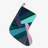 Petite Chaussette De Noël Forme géométrique Abstraite 6 (Devant (Accrochage))