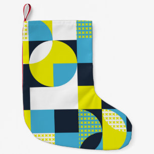 Petite Chaussette De Noël Formes géométriques, arrière - plan abstrait color