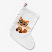Petite Chaussette De Noël Fox Nerd (Devant (Accrochage))