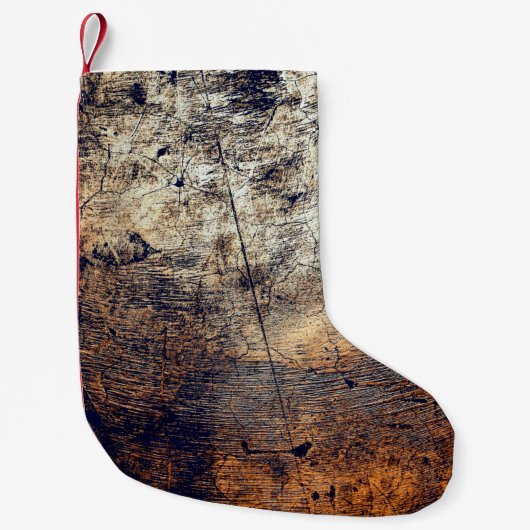 Petite Chaussette De Noël Fracture de détresse de grunge texture (Devant)