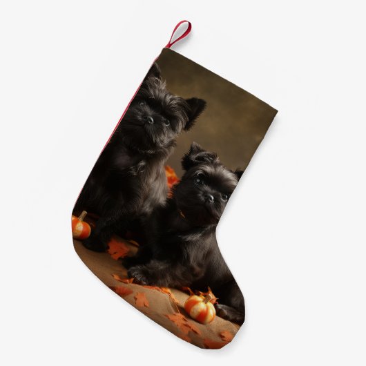 Petite Chaussette De Noël Français Chien Chien Chien Chien Chien Puppy Autom (Devant (Accrochage))