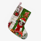 Petite Chaussette De Noël Français Springer Spaniel Chien Noël (Devant (Accrochage))