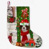 Petite Chaussette De Noël Français Springer Spaniel Chien Noël (Devant)
