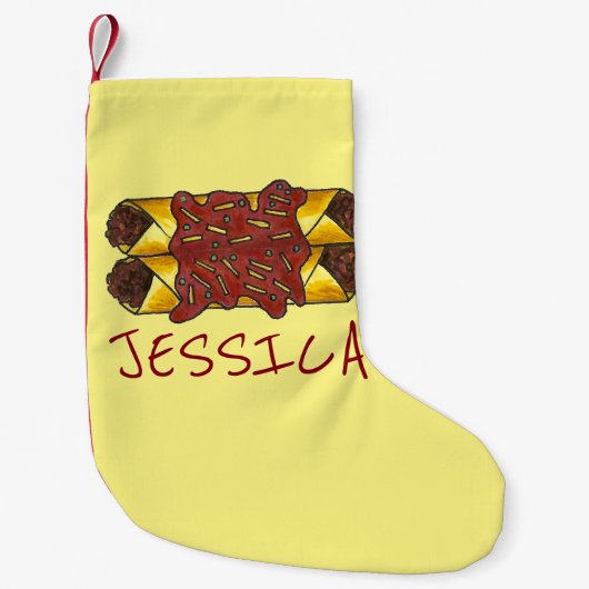 Petite Chaussette De Noël Fromage au haricot épicé Enchiladas Alimentation m (Devant)