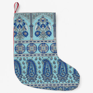 Petite Chaussette De Noël Frontière asiatique de Paisley : Design traditionn