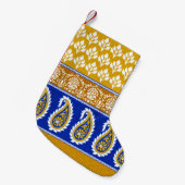 Petite Chaussette De Noël Frontière traditionnelle indienne paisley (Devant (Accrochage))