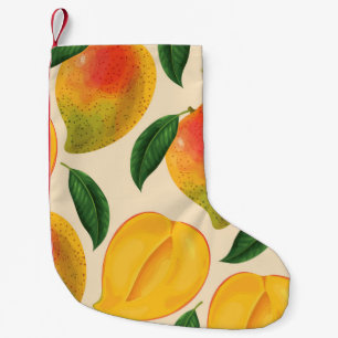 Petite Chaussette De Noël Fruit Mango Motif sans joint