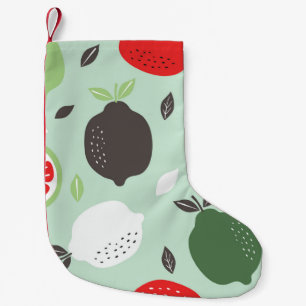 Petite Chaussette De Noël Fruits citrons Citrus Papier peint Vintage