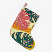 Petite Chaussette De Noël Fruits tropicaux, design motif (Devant (Accrochage))