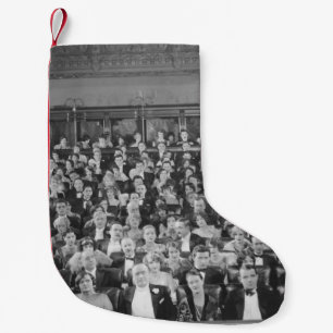 Petite Chaussette De Noël FULL HOUSEaudience, vintage, théâtre, foule, gens