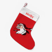 Petite Chaussette De Noël Fumer drôle Père Noël personnalisé (Devant (Accrochage))