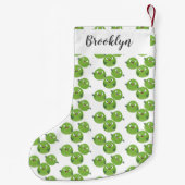 Petite Chaussette De Noël Funny Brussels sprouts légumes caricature (Dos)