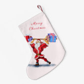 Petite Chaussette De Noël Funny Christmas Stocking Bodybuilder Santa Claus (Dos (Accrochage))