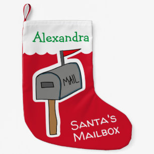 Petite Chaussette De Noël Funny Red Père Noël boîte aux lettres personnal