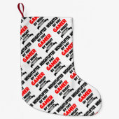 Petite Chaussette De Noël Gamer de poids (Devant)